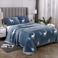 2024 Thickened Mink Blanket Double-sided Fleece Casual Blanket, Farley Fleece Pillowcase Sheet Blanket 2