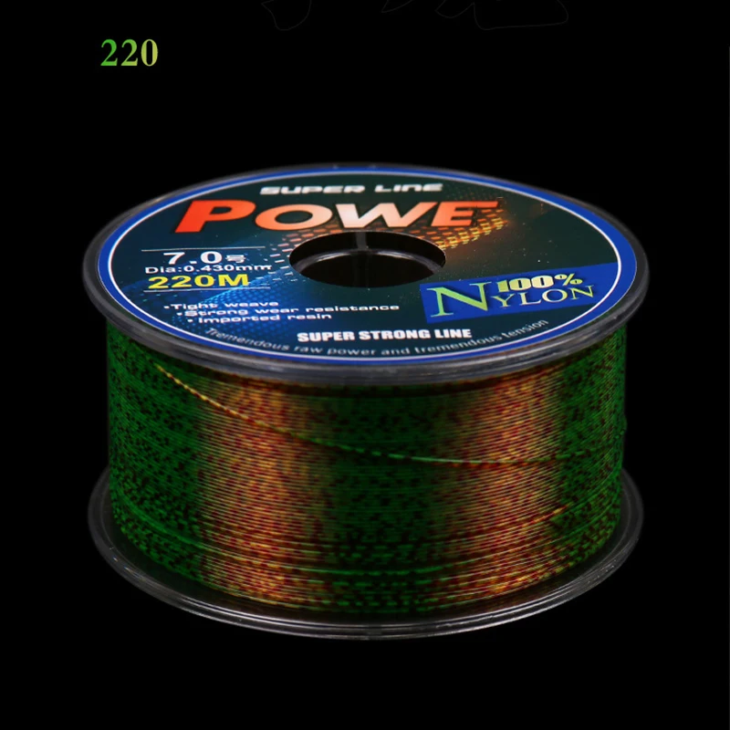Fishing Line 220 Meters Fluorocarbon Coated Fishing Line Spotted Line Monofilament Nylon Japan Invisible Speckle Carp Fishing