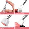 LINMANDA 4-Claw Metal Grabber Reacher Tool Nail Sponge Reacher Grabber Pickup Tool 50Pcs White Mini Nail Sponges  Nail Art Tools 5