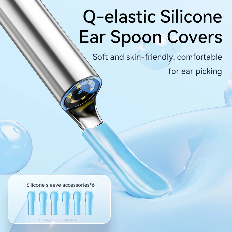 Ear Wax Cleaner Ear Cleaner Set Ear Cleaner Ear Wax Removal Kit Wireless Ear Wax Cleaner with Camera Safe Earwax Removal Endoscope with Camera Luminous Ear Cleaner Cleaning Tools Care