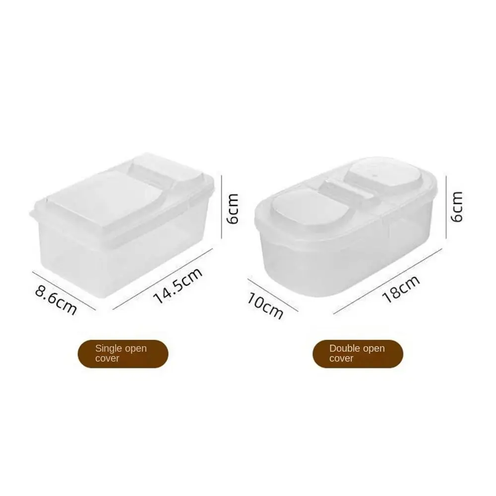 Portable Refrigerator Storage Box Plastic Sealed Rectangular Food Containers with Lid Safe Fresh-Keeping Box Condiment Boxes 6