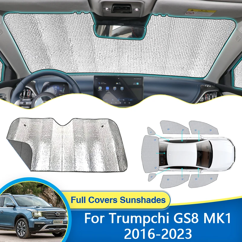 

Солнцезащитный козырек для GAC Trumpchi GS8 MK1 2016 ~ 2023 Солнцезащитный козырек Солнцезащитные Чехлы для лобового стекла Защита от УФ-лучей солнцезащитные шторы автомобильные аксессуары