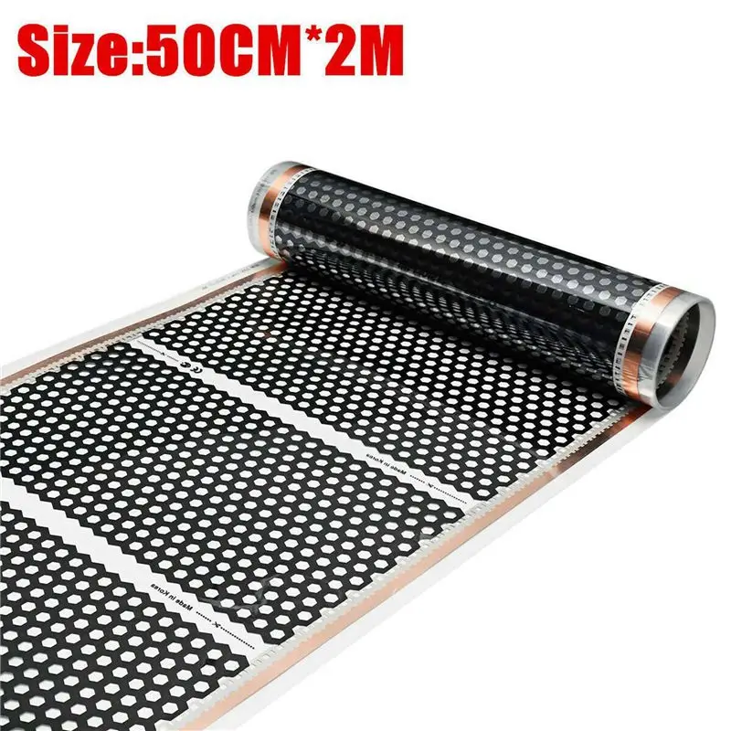 ABLN-2X 바닥 난방 50Cmx2m 허니콤 히터 전기 적외선 가열 바닥 필름 220V
