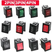 10/30/100 Pcs KCD1 Snap - in Boat Rocker Switch - SPST ON - OFF, 2/3/4 Pin, 250V 6A (AC) / 125V 10A, 2P Toggle Power Snap Switch 1