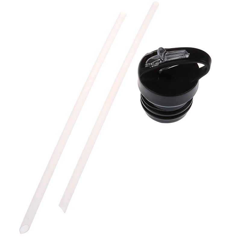 Water Drinking With Lid For Straw Flip Lids Cap Mouth Water Bottle With Straws Sports Bottle Nozzle Cover Straw + Cover