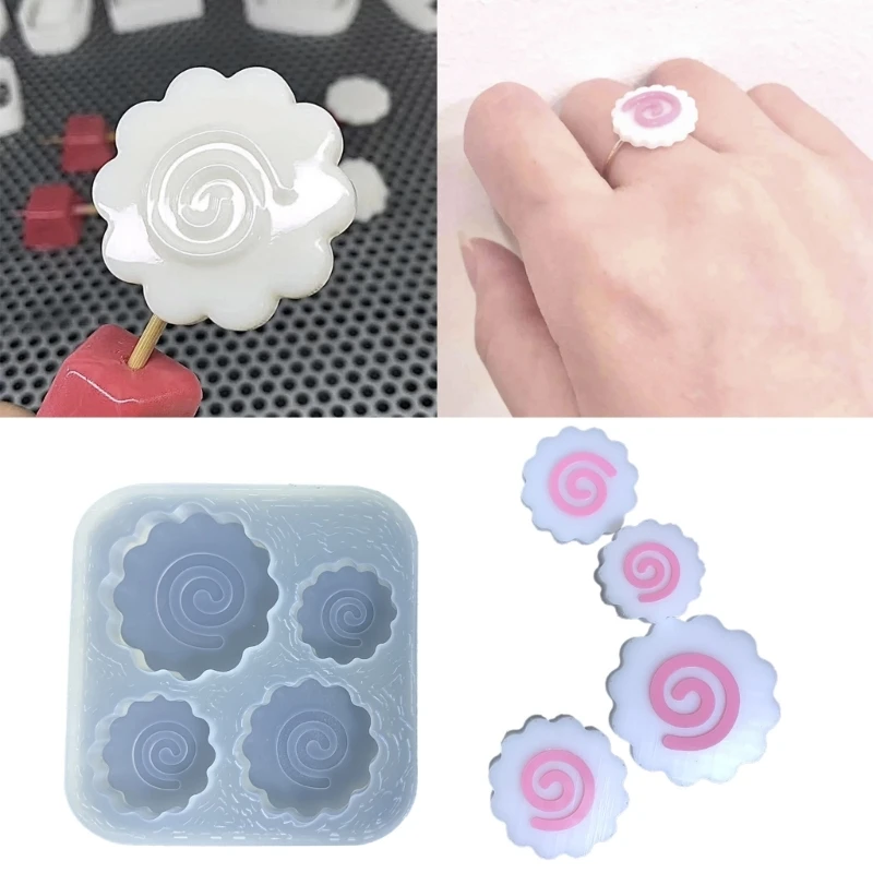 Diy Crystal Epoxy Mold Silicone Mold for Pendant Fish Cake Shape Mirror Craft Mold Silicone Mould Jewelry Making Tool xcdiy silicone mold for jewelry kt cat resin silicone mould handmade tool diy craft epoxy resin molds new