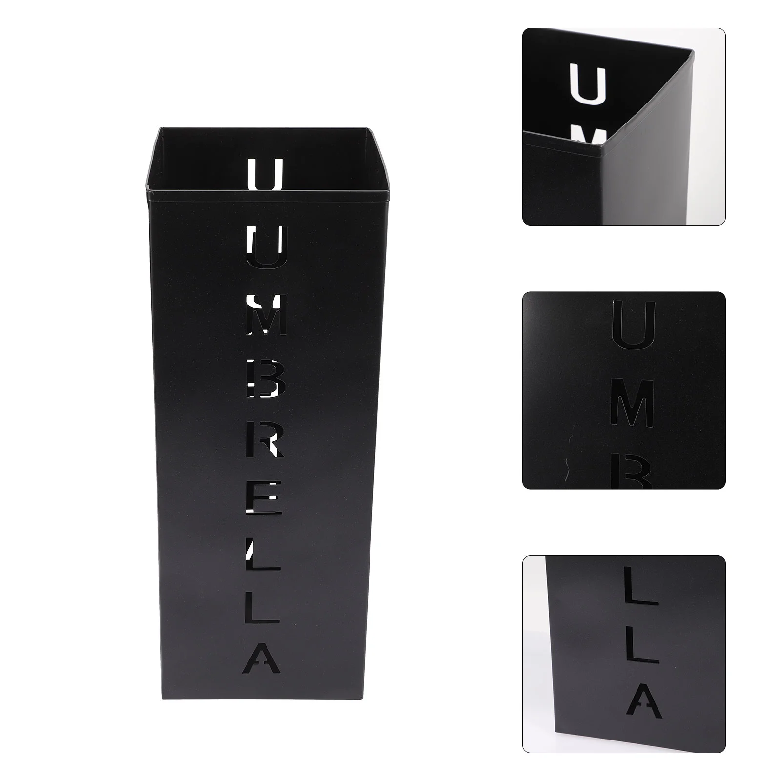 

Umbrella Stand Porch Metal Umbrella Stand Rack Square Umbrella Holder Bin Bucket Free Standing Cane Walking Sticks Holder Golf