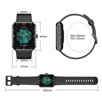 R50 Bluetooth Call Smart Watch 1.85'' HD Display Fitness Sport Watch Heart Health Sleep Monitoring Fitness Men Women Watches 6