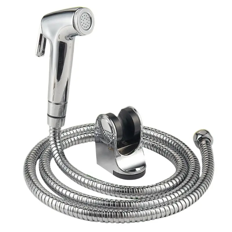652F Universal Handheld Bidet Sprayer Set Bathroom Faucet Sprayer Cleaning Sets for Toilet Adjustable Water Pressure Control