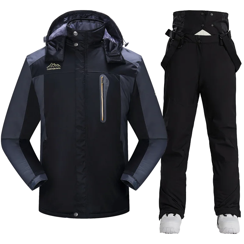 30MensSkiSuitWinterWaterproofSnowboardWearSetOutdoorMenSnow