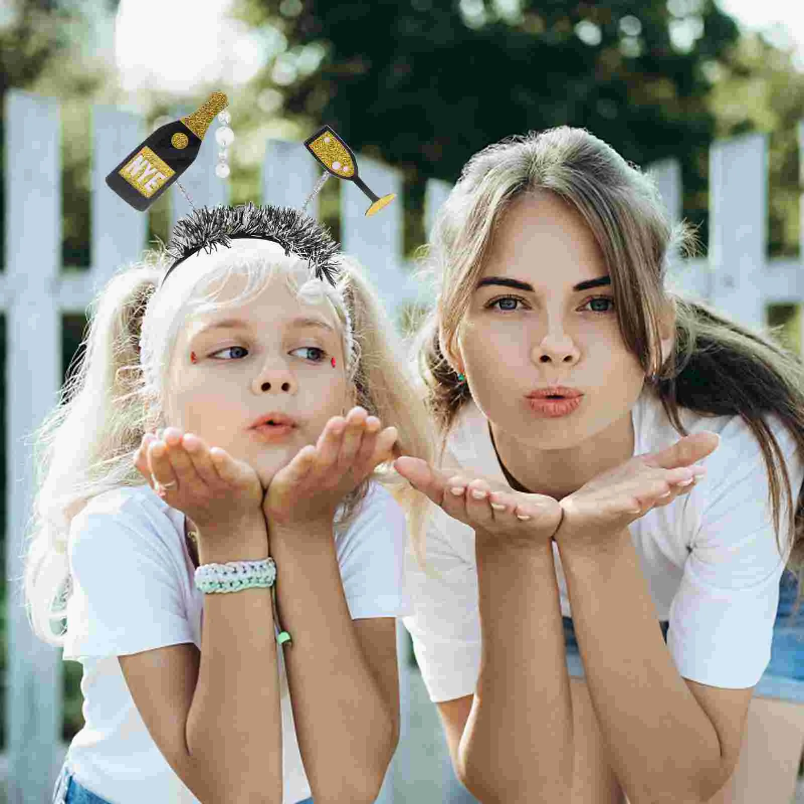 Bottle Shaped Hair Accessories Unique Headbands Holiday Decorations Festive Hair Bands New Year Costumes Accessories