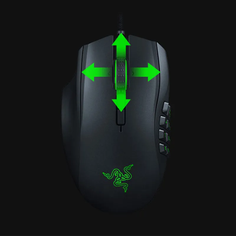 Original Razer Naga Linkshänder-Ergonomische MMO-Gaming-Maus mit 