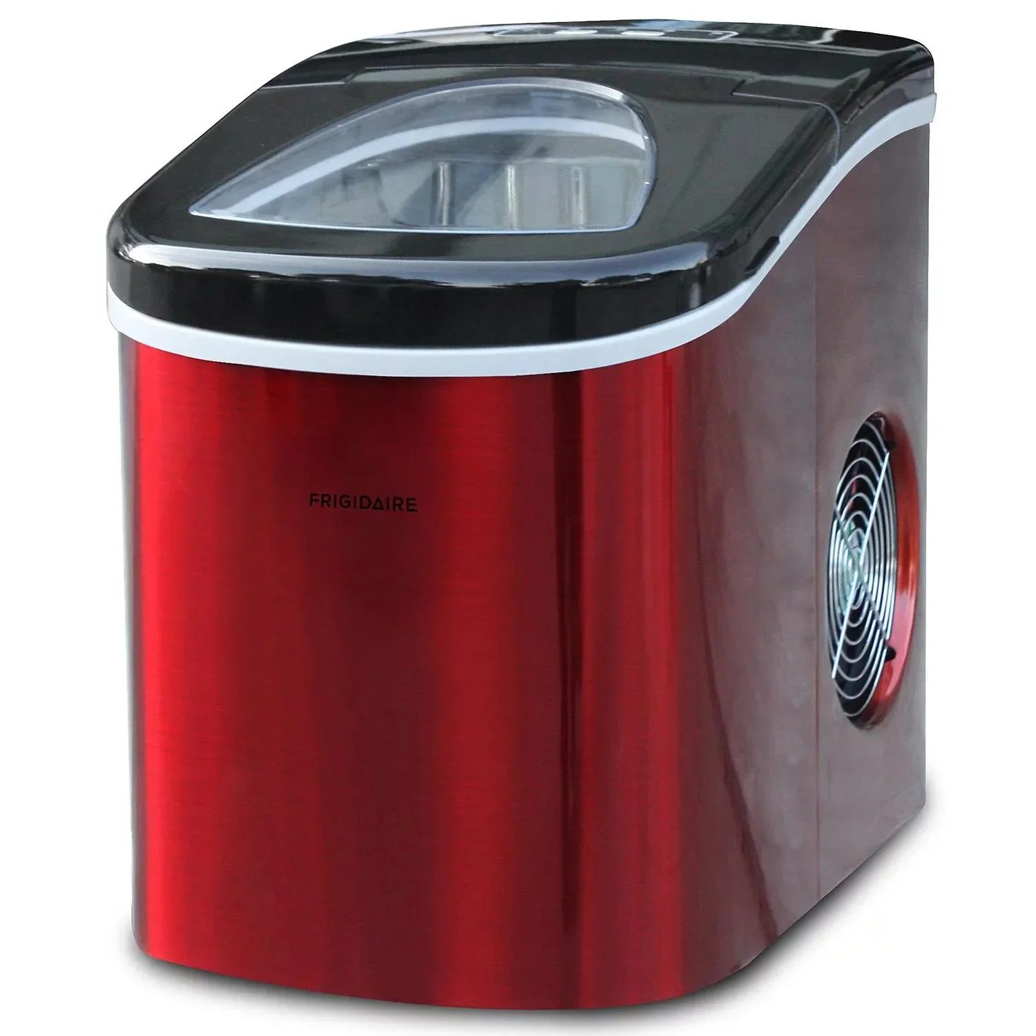 

Countertop Ice Maker EFIC117-SS, Red Stainless Steel-26 lb.