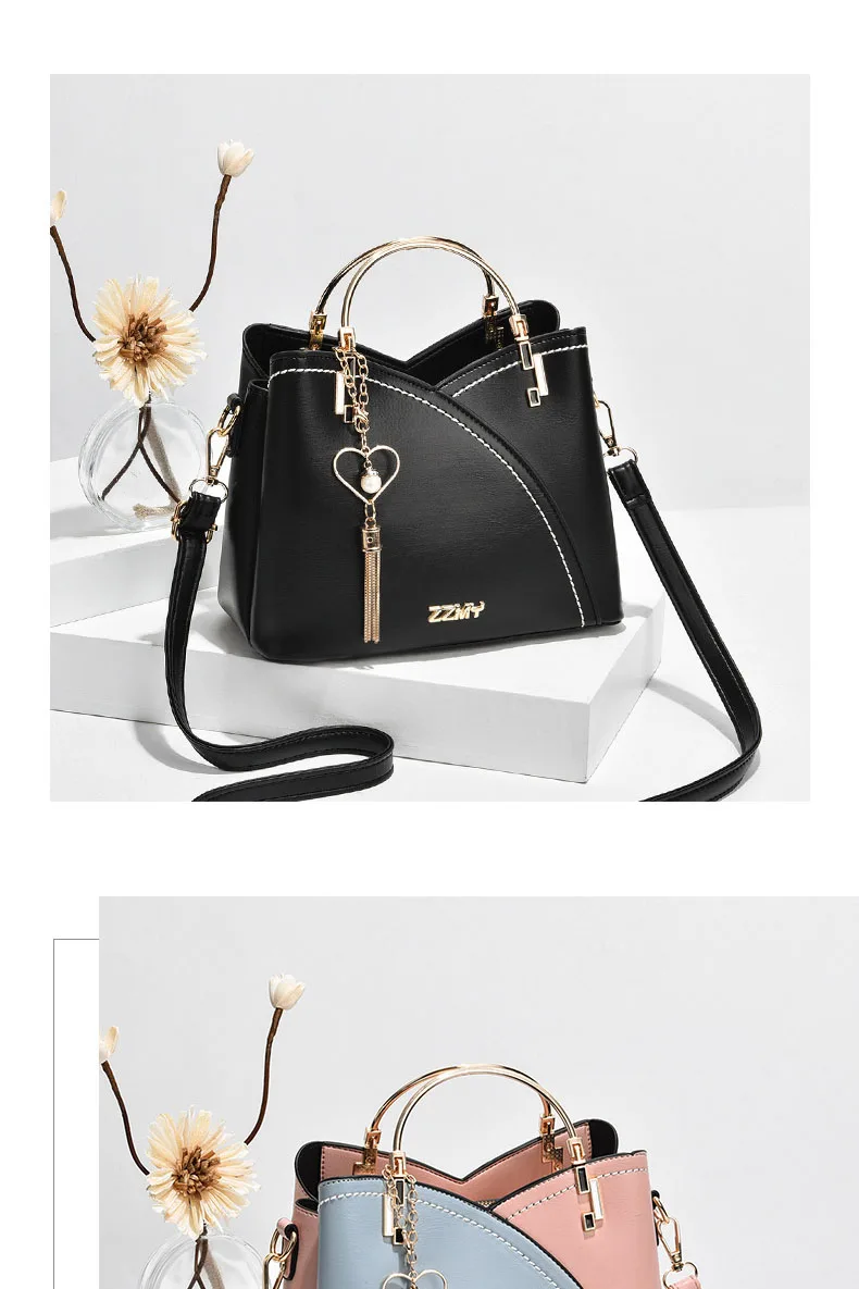 Classic women’s shoulder bag in premium materials