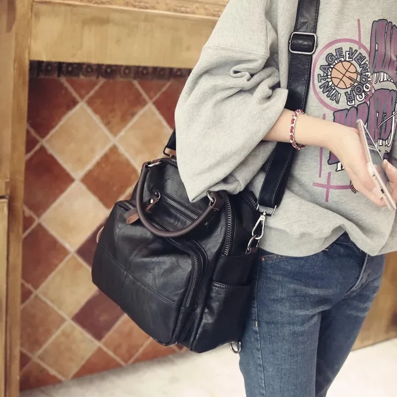 Women Shoulder Bag Real Split Suede Leather