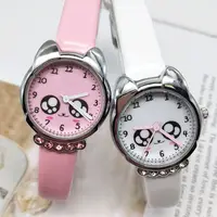 Children Cartoon Watch Girl's Quartz Watch Primary School Boy's Cute Leather Belt Simple Crystal Clock Baby Gifts Droppshipping 1