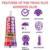 B-6000 Upgrade Transparent Glue for Rubber Wood Metal Paper Glass Resin B6000 PLUS Adhesive Jewelry Strong Fabric Plastic 3