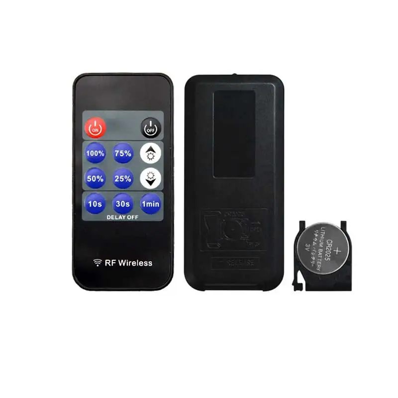 LED Single Color Dimmer 11Key RF Remote Control Wireless Plastic DC12V 24V