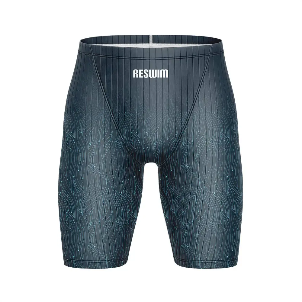 Summer Men's Rash Guard Shorts Beach Jammer Swim Tights Swimming Trunks Sports Diving Training Pants Quick Dry Pro Swimsuit