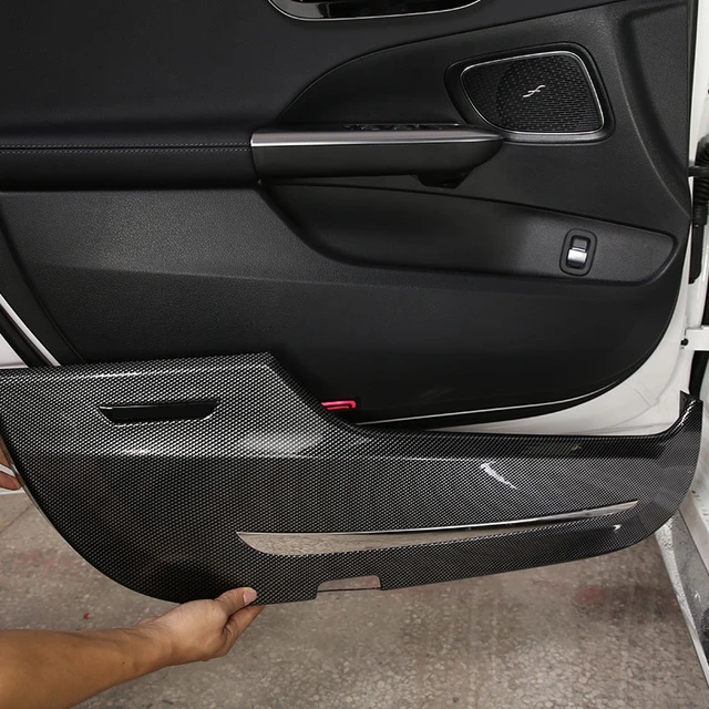 Für Mercedes Benz C Klasse W206 2022 ABS Carbon Fiber Innen Tür