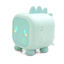 Kids Alarm Clock Cute Dinosaur Digital Alarm Clock Bedside Clock Children's Sleep Trainier, Wake Up Light and Night Light