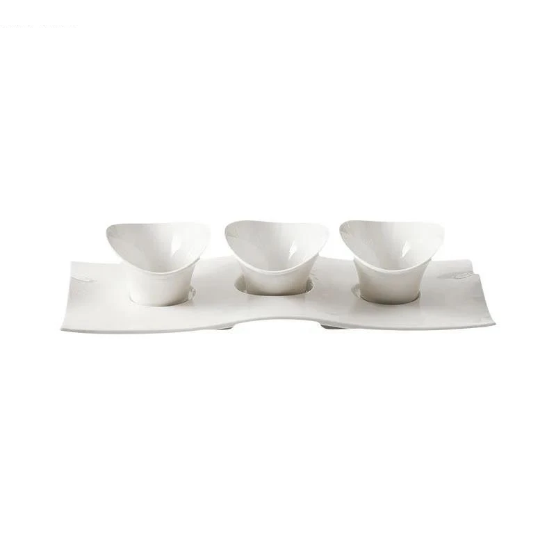Solid Color Irregular Tableware Set Restaurant Dessert Sushi Bowl Soup Dipping Plate Molecular Cuisine Specialty