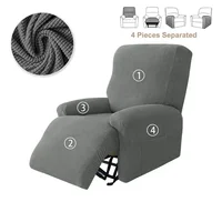 Polar Fleece Recliner Cover Split  All-inclusive  Chair Cover Relax Lounger Single Couch Sofa Slipcovers Armchair Covers 1