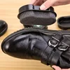 Quick Polish Double-sided Leather Shoe Brush Polish Brush Shoe Maintenance Brightening Cleaning Duster Sponge Wipe Colorless 6