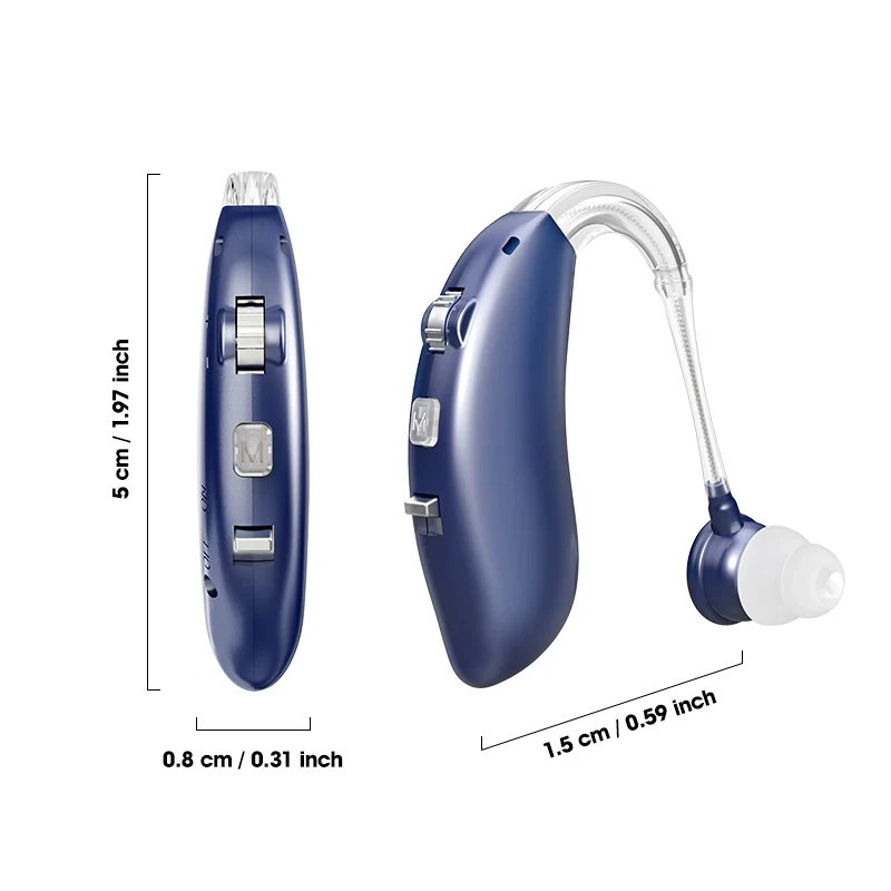 Single BTE Hearing Aid Rechargeable Ear Hearing Aids for The Elderly Audifonos Sound Amplifier for Deafness