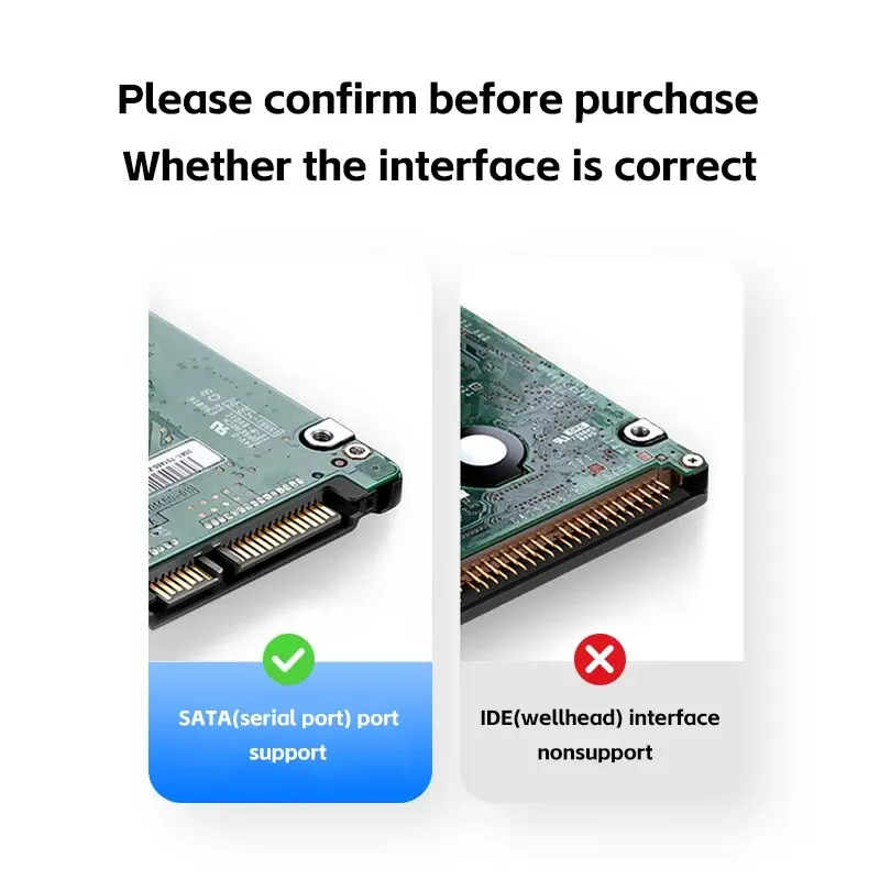 2.5″ External Hard Drive Enclosure USB 3.0 Hard Disk Case 6TB Supports 7mm 9.5mm SATA SSD HDD For Laptop PC Best Sellers In Consumer Electronics