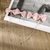 Double Bow Duckbill Clip with Pearl Chain - Image 2