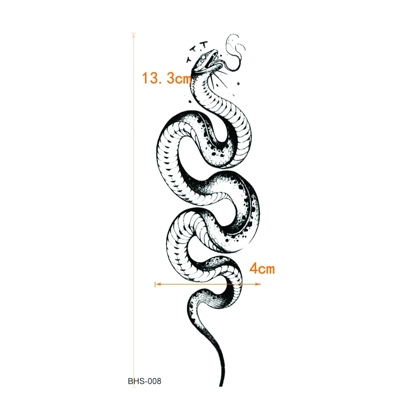 34 Stile Schlangen Wasserdicht Temporäre Tattoos Fake Tattoo Schönheit Tiere Flash Tattoo Aufkleber – Detail 17