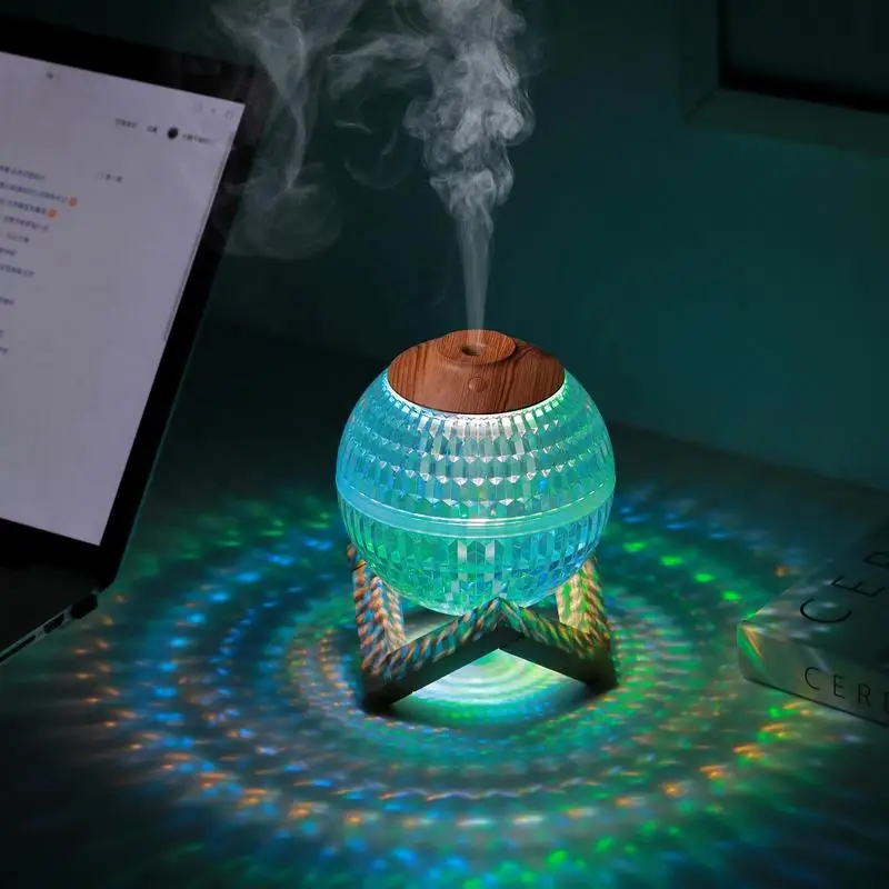 Crystal Ball Humidifier Colorful Atmosphere Light Silent Diffuser For Kids Humidifier Lamp Colorful Room Humidifier For Bedroom