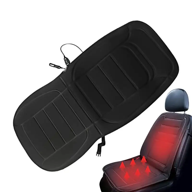 

Car Heated Chair Cushion 12V Heated Car Seat Cushion Cover Adjustable Temperature Electric Warming Pads Auto Seat Warmer Pads