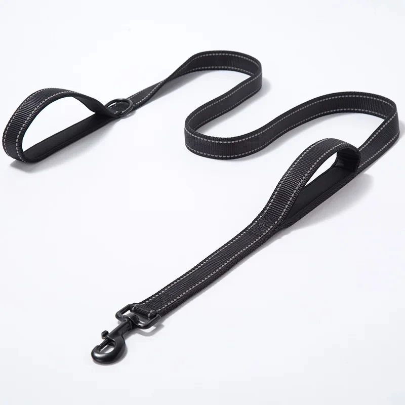 Heavy Duty Dual Handle Dog Training Leash for Enhanced Control and Safety
