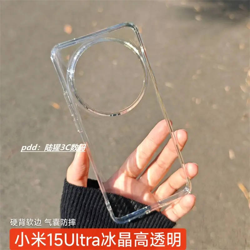 Luxury Armor Transparent MagSafe Magnet Back Case with Wireless Charging