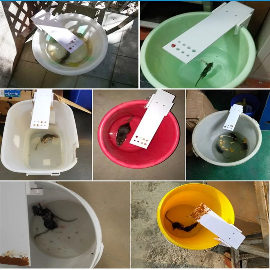 DIY Home Garden Pest Controller Rat Trap Quick Kill Seesaw