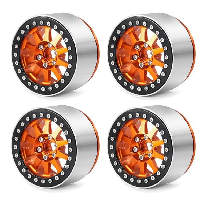 LAFEINA 2.2 Inch RC Air Pneumatic Tires - Beadlock Wheels For 1/10 Scale Crawler Trucks