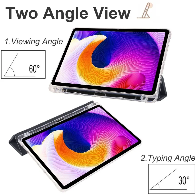 Premium Magnetic Smart Stand Cover with Pencil Holder for 12.1 Huawei Honor Pad 9 (2024)