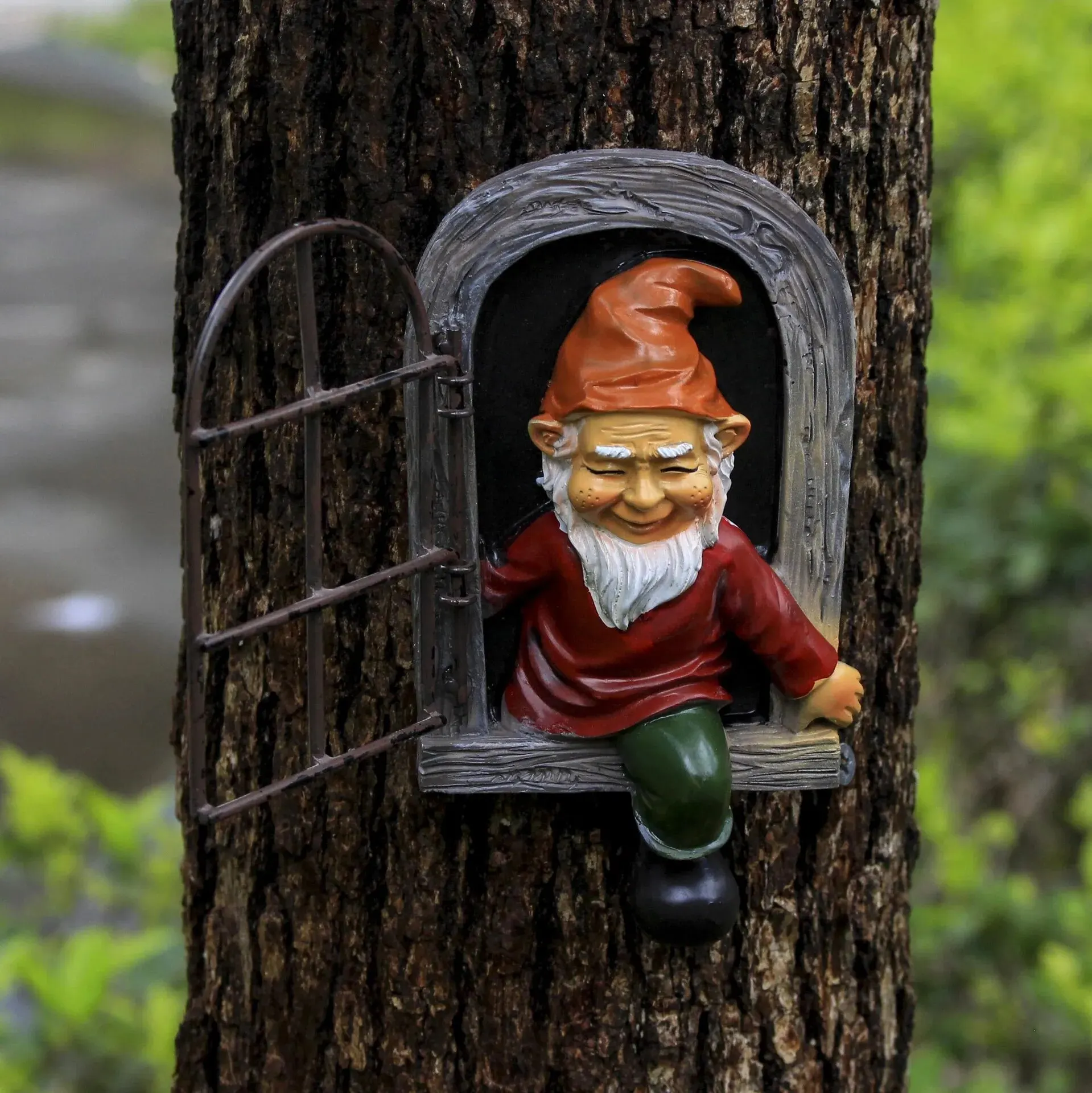 Garden Statue Miniature Garden Dwarf Statue Elf Elves Ornaments Outdoor Landscape Sculpture Figurines Decorative Art