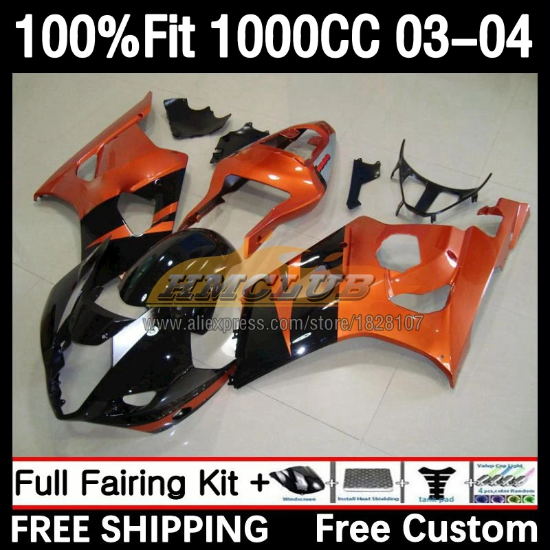 OEM 페어링 사출 바디, 스즈키 GSXR-1000 GSXR1000 2003 2004 74No.106 1000CC GSX-R1000 K3 GSXR 1000 CC 03 04, 메탈릭 레드