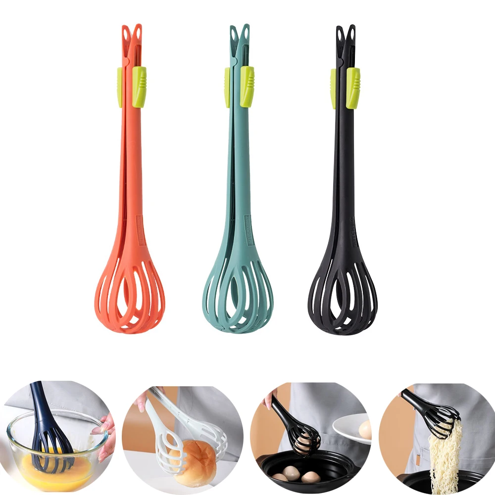 

Multifunctional 3 In 1 Egg Beater Mixer Food Clip Hand Baking Tools Cream Whisk Manual Utensils Practical Kitchen Tool