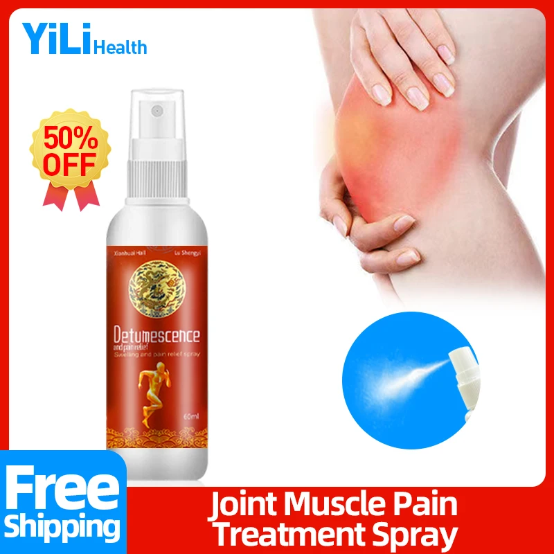 

Joint Muscles Pain Treatment Spray Sciatica Pain Relief Bone Arthritis for Waist Neck Back Knee Pseudo-ginseng Medicine 60ml