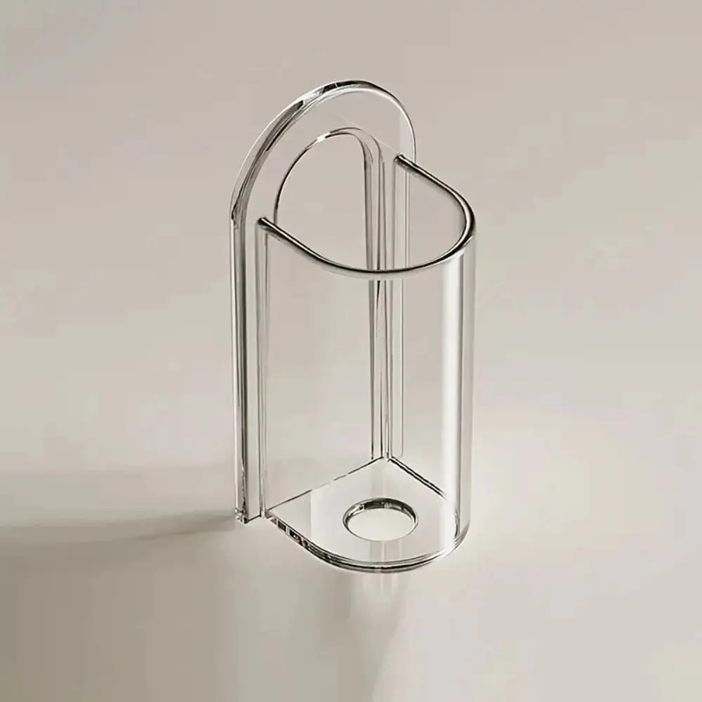 Wall Mount Electric Toothbrush Holder Space Saving Punch-Free Toothbrush Storage Rack Transparent Electric Base