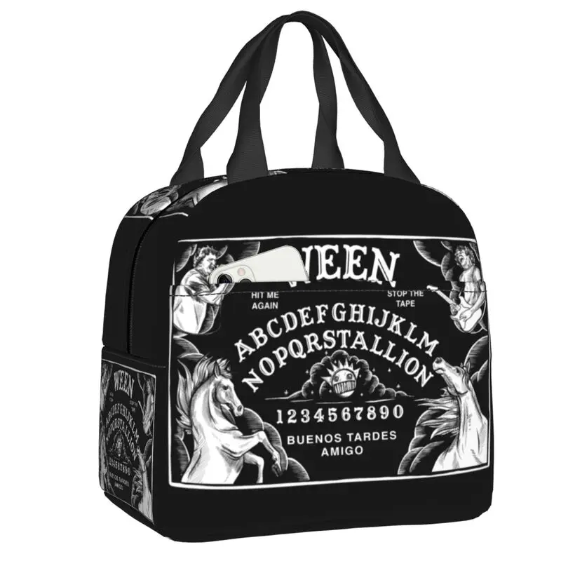 

Witch Ween Occult Ouija Board Thermal Insulated Lunch Bag Halloween Witchcraft Resuable Lunch Container for Storage Food Box