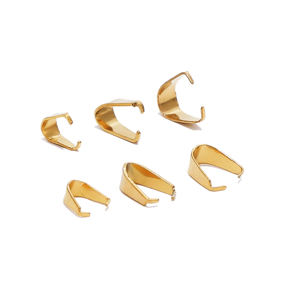 50 Stück Edelstahl-Haken, Clips, Verschlüsse, Anhänger, Schnalle, Klemmbügel, Perlen, Verbinder für DIY-Schmuckzubehör, Zubehör – Detail 4