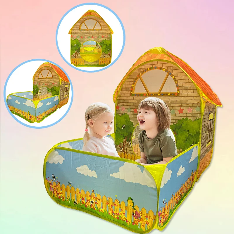 Игровая палатка игрушки бассейн для шаров детей океана садовый домик складные