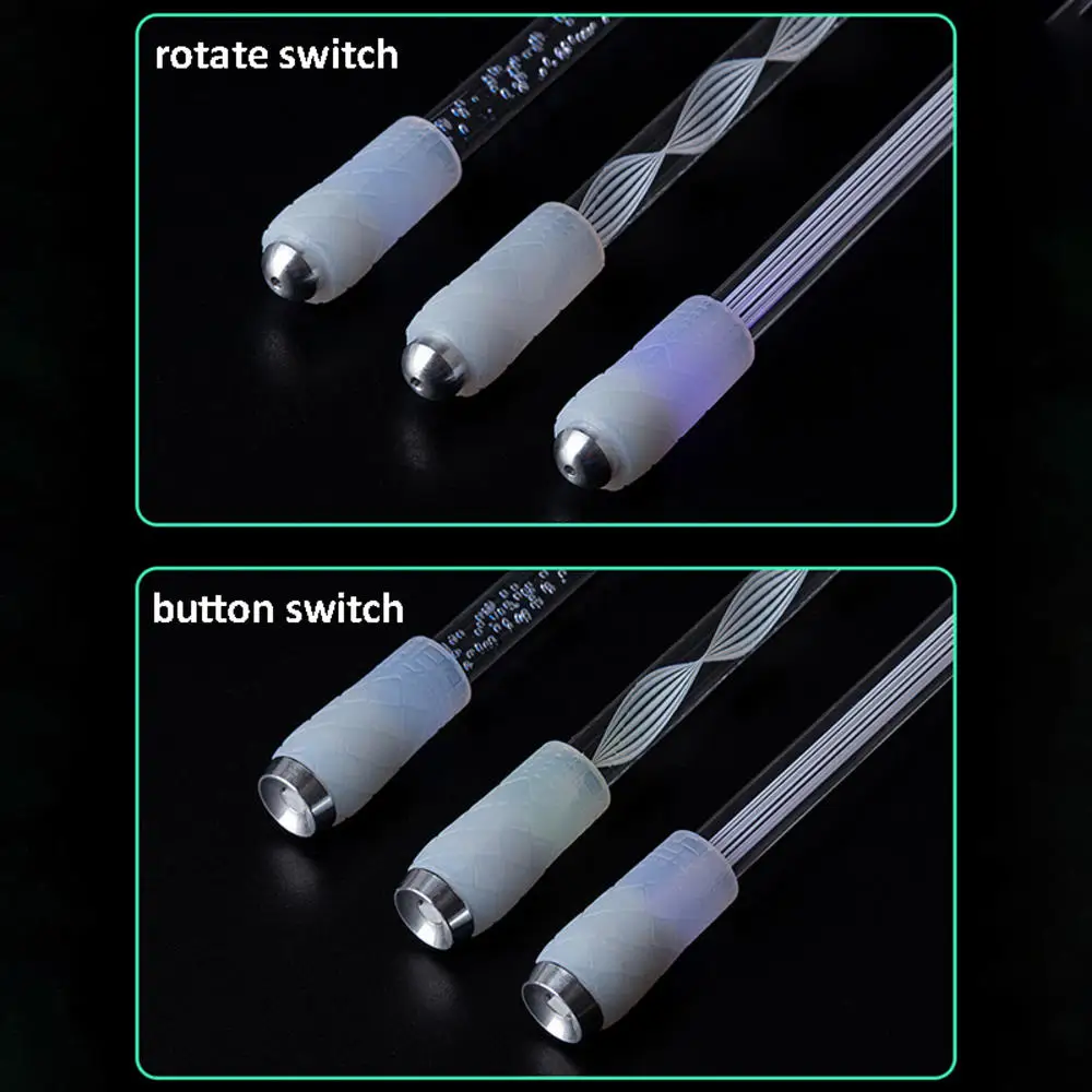 Acrylic luminous rotating pen Gaming Spinning Finger Pens for Kids Teens Student Games Office School Supplies