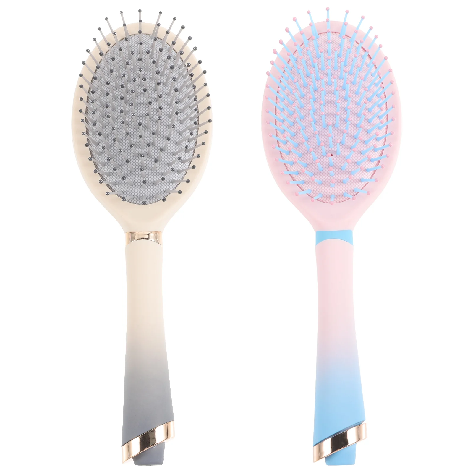 

2 Pcs Cute Hair Brush Thin Comb Brushes Women Detangling Wet Mini Cushion Styling