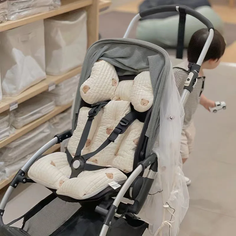 73X37CM Baby Stroller Seat Cushion Pad for Car Thicken Cotton Breathable Cart Mattress Liner Infant Newborn Pram Accessories 3